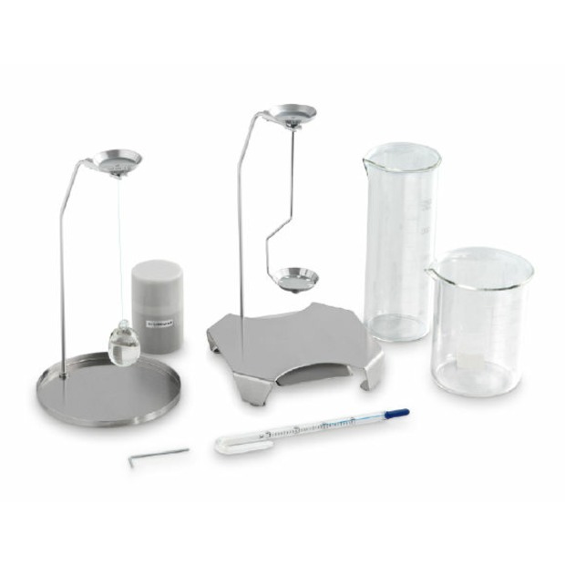 Set zur Dichtebestimmung von Flüssigkeiten und Feststoffen mit Dichte <=/>= 1, nur für Modelle mit Ablesbarkeit [d] = 0,01 g