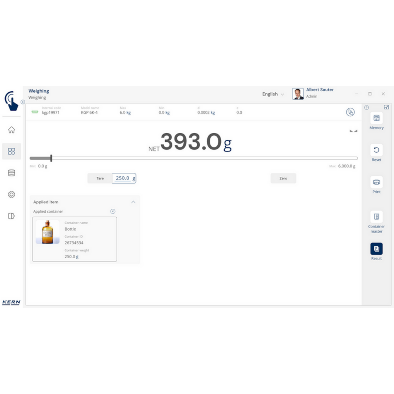 Software EasyTouch SET-18 Container Master