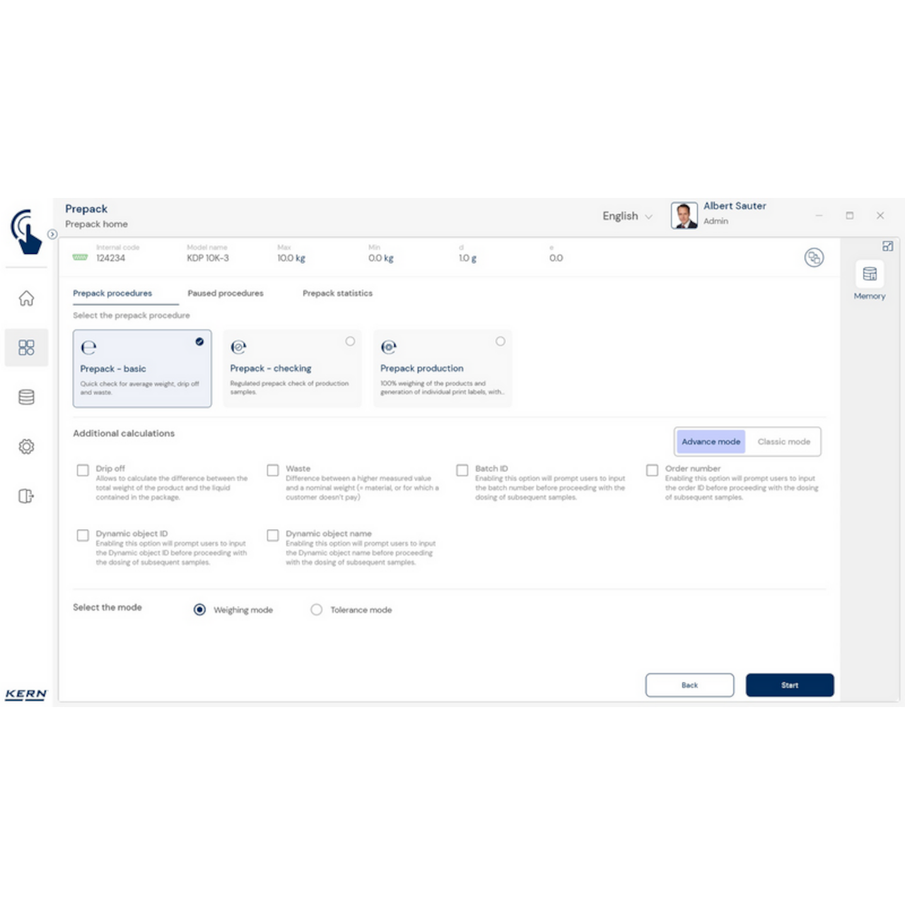 Software EasyTouch SET-17 PrePack
