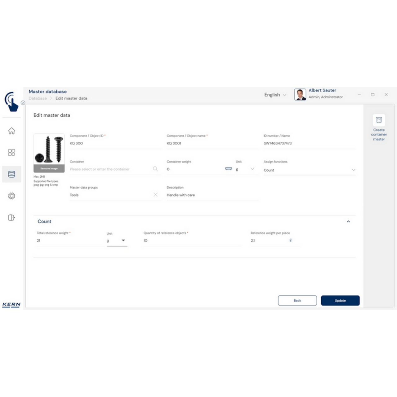 Software EasyTouch SET-32 Count
