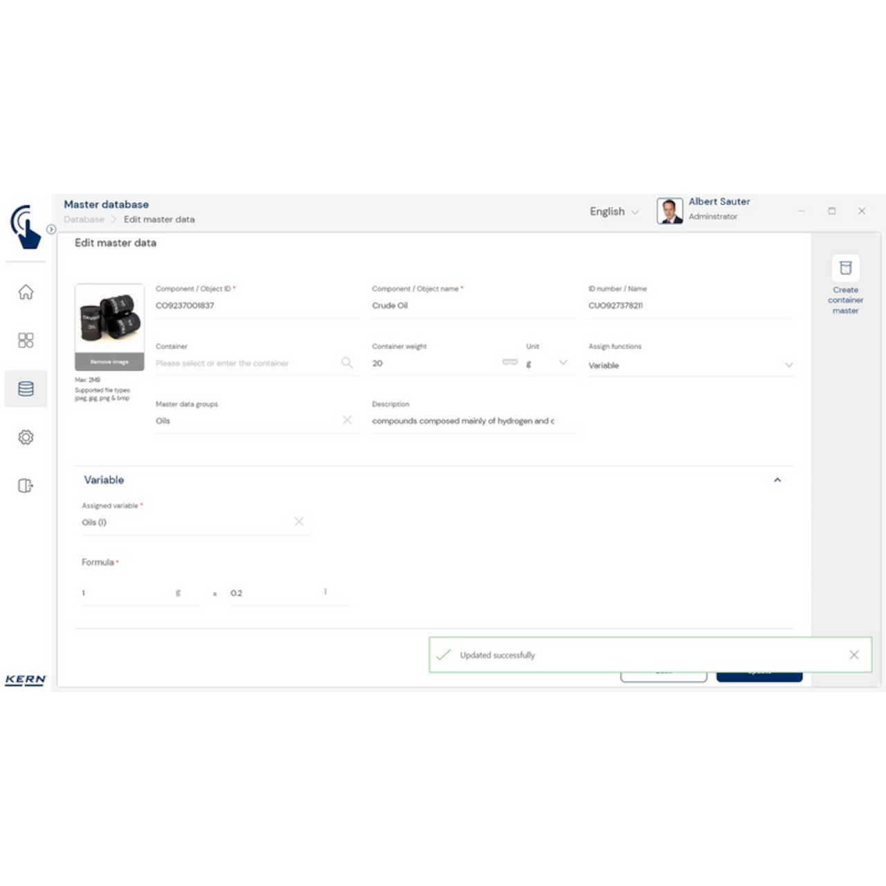 Software EasyTouch SET-07 Variable