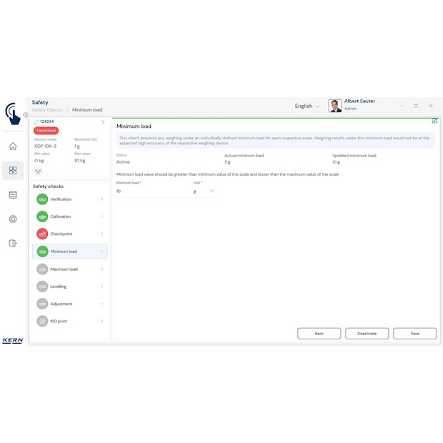 Software EasyTouch SET-11 Safety