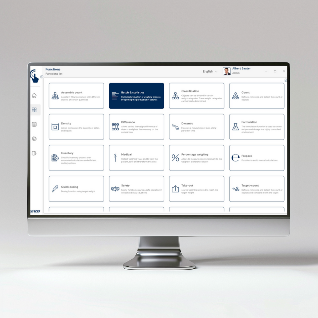 Software EasyTouch SET-16 Batch and Statistics