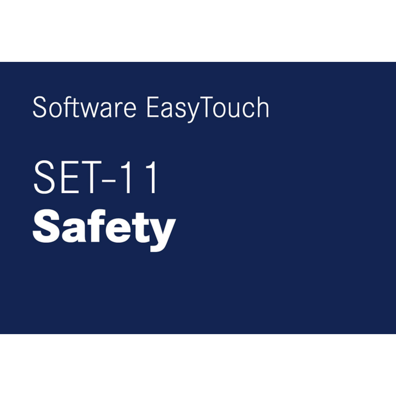 Software EasyTouch SET-11 Safety