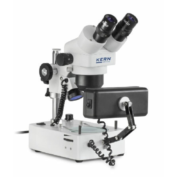 Stereo-Zoom Mikroskop (Schmuck) Trino (nur 220V) Greenough: 0,75-5,0x: HSWF10x23: 10W Hal