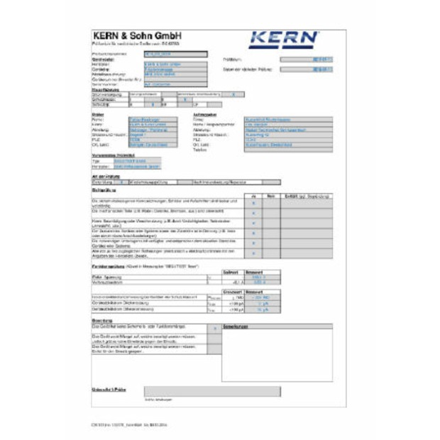 Sicherheitstechnische Kontrolle (STK-Protokoll)