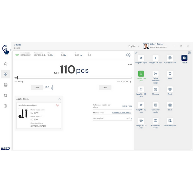 Software EasyTouch SET-32 Count