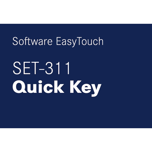 Software EasyTouch SET-311 Quick Key