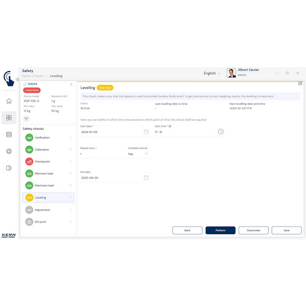 Software EasyTouch SET-11 Safety