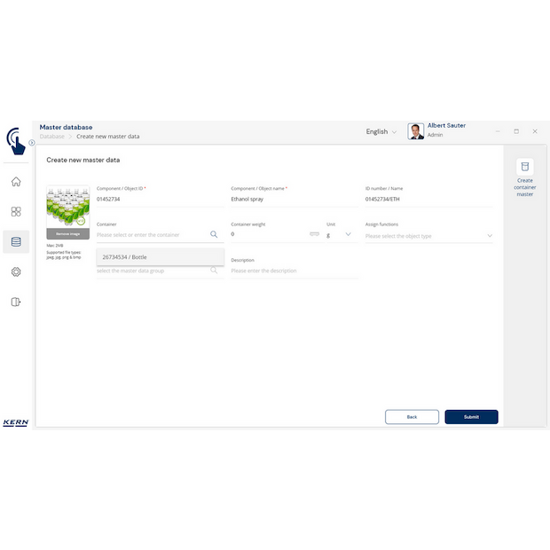 Software EasyTouch SET-18 Container Master