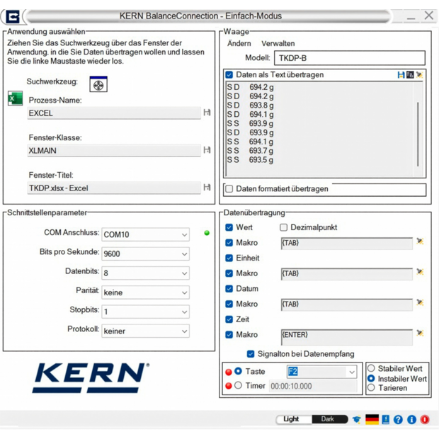 BalanceConnection Standard KERN SCD-4.0-DLS05