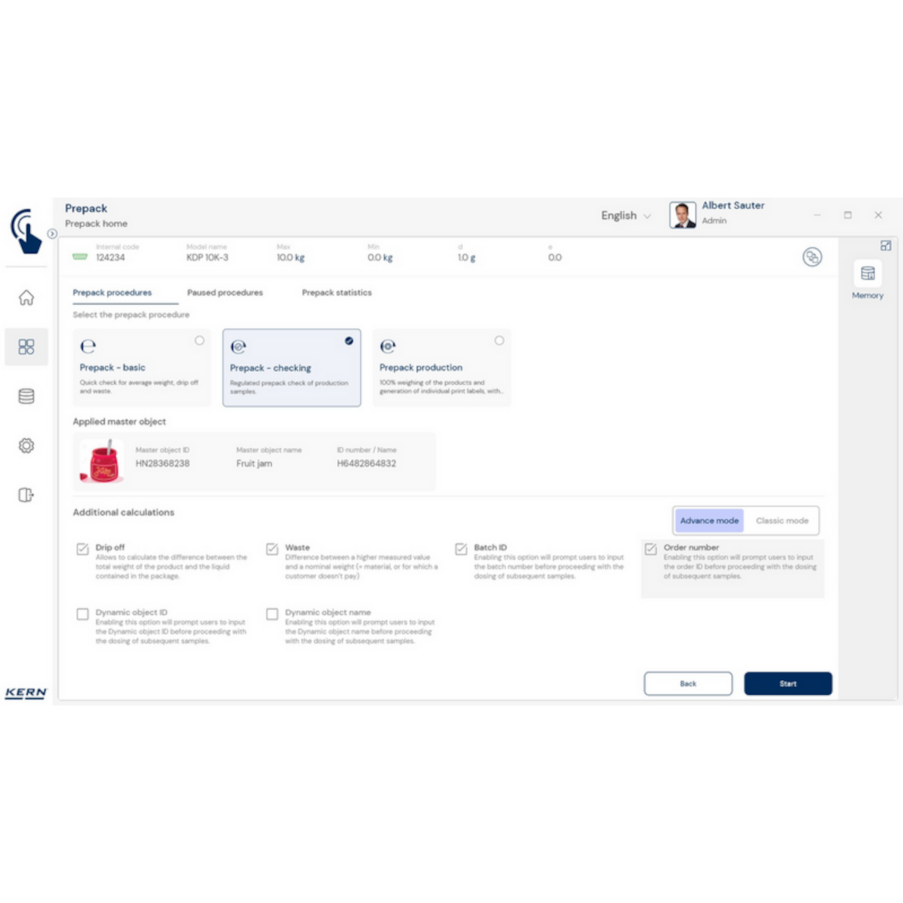 Software EasyTouch SET-17 PrePack