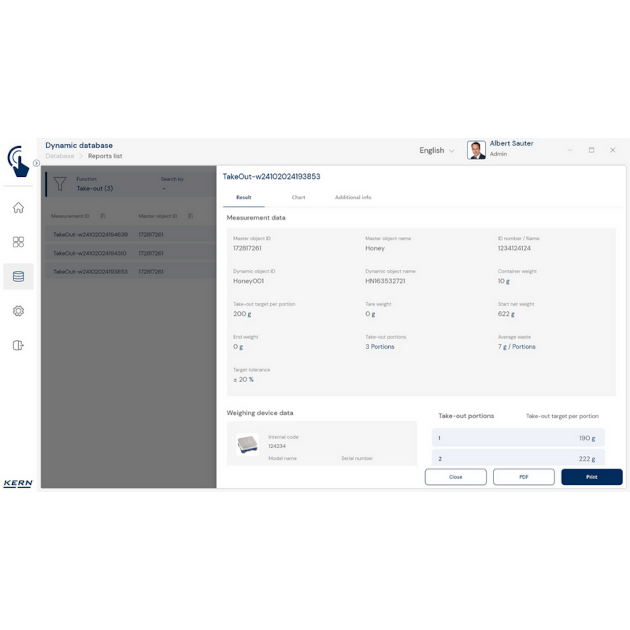 Software EasyTouch SET-08 Take-out