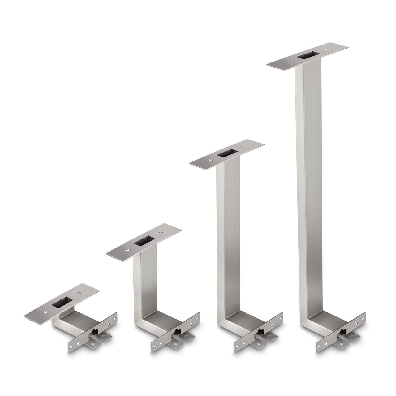 Stativ zum Hochsetzen des Auswertegeräts, Stativhöhe ca. 600 mm, für Modelle mit Wägeplattengröße B×T×H 503×403×128 und 648×502×52 mm, nicht nachrüstbar