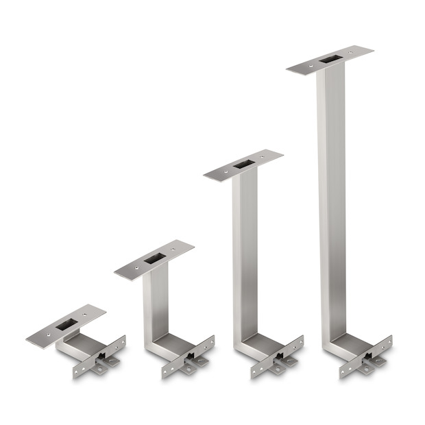 Stativ zum Hochsetzen des Auswertegeräts, Stativhöhe ca. 600 mm, für Modelle mit Wägeplattengröße B×T×H 503×403×128 und 648×502×52 mm, nicht nachrüstbar