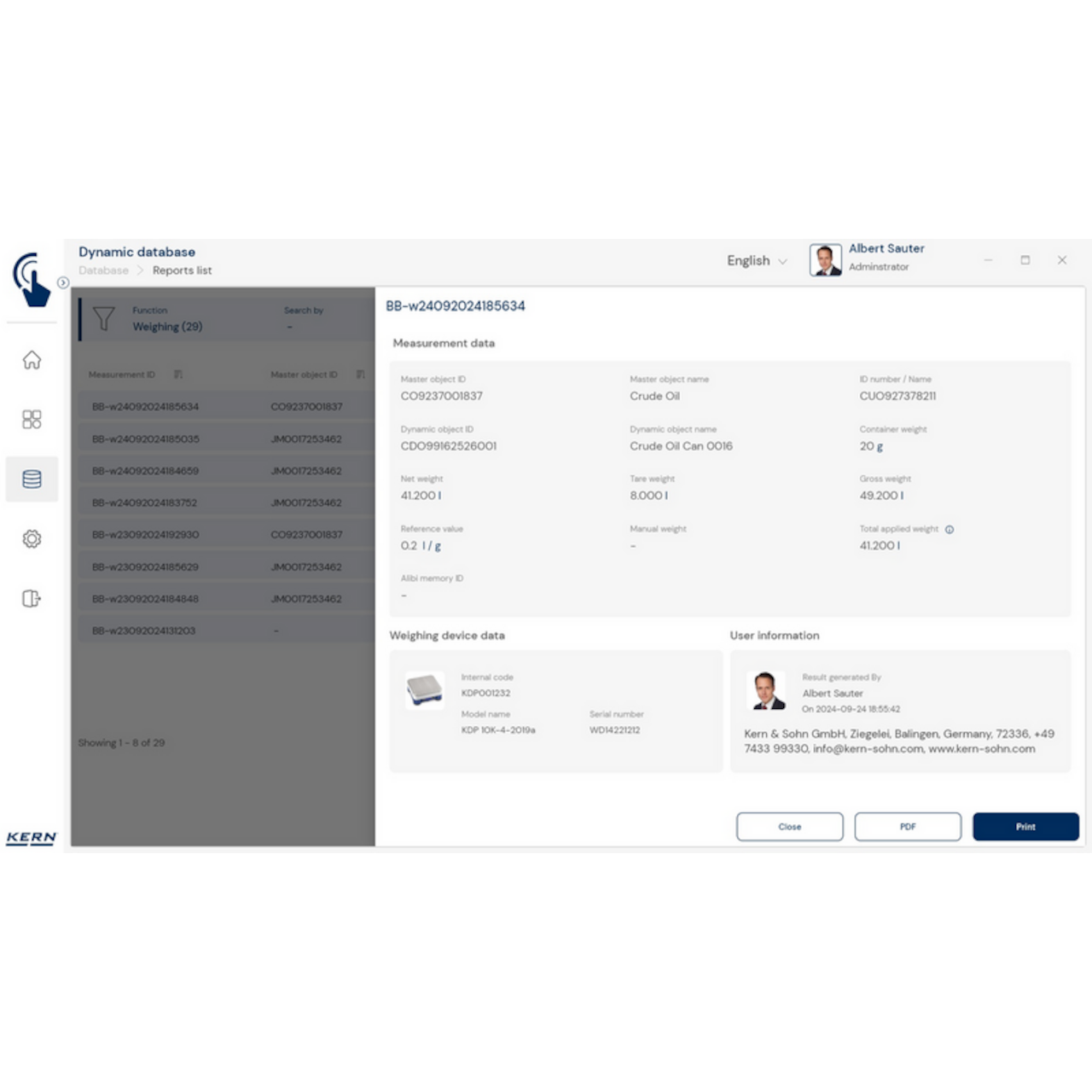 Software EasyTouch SET-07 Variable