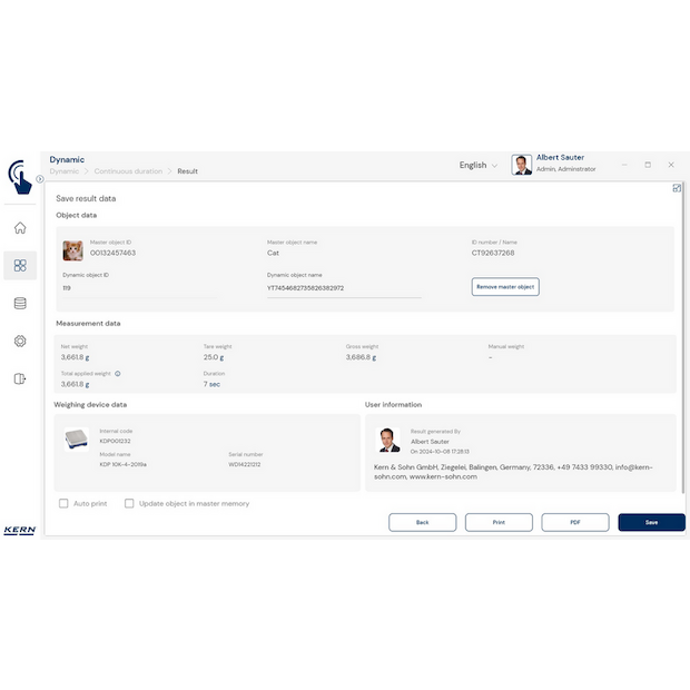 Software EasyTouch SET-05 Dynamic