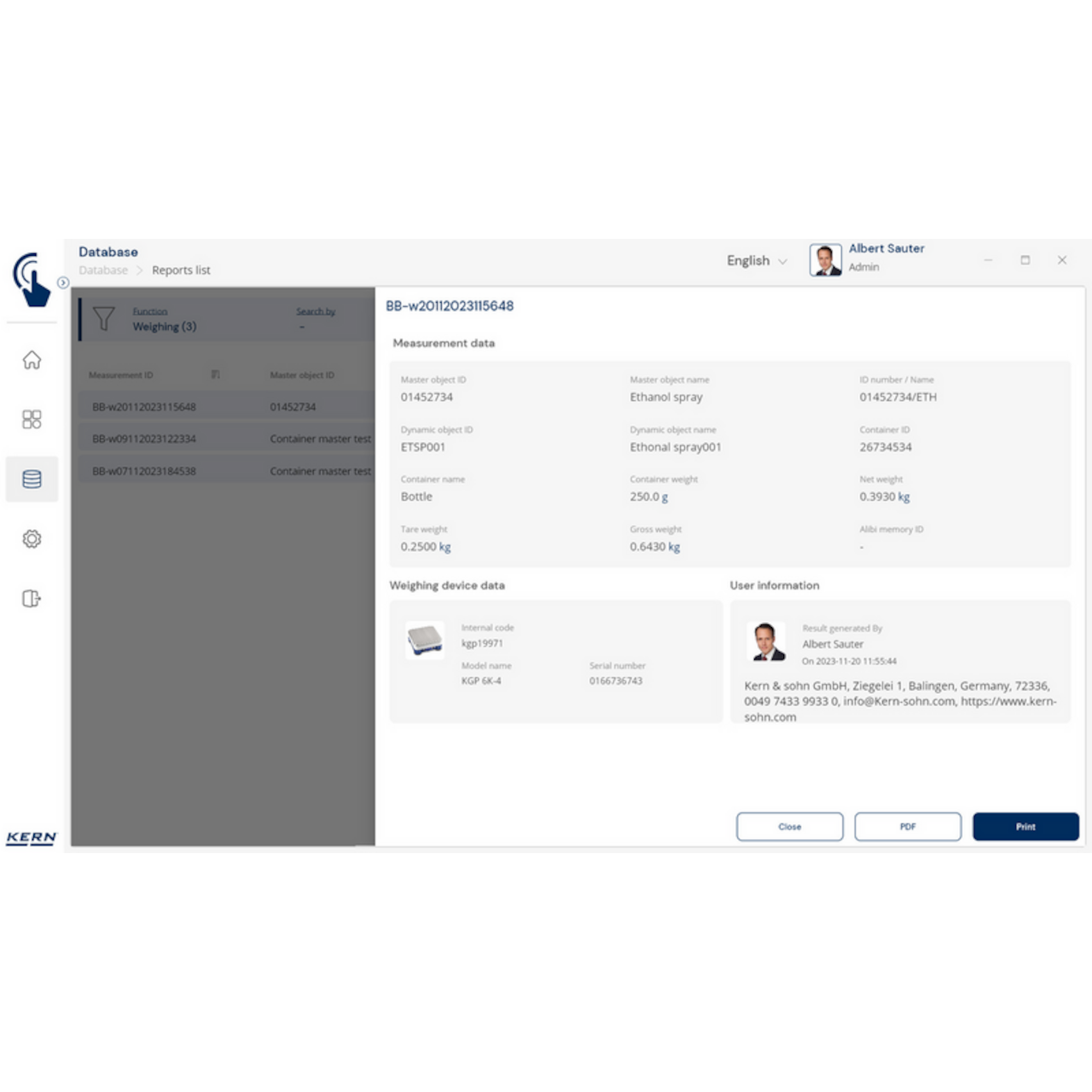 Software EasyTouch SET-18 Container Master