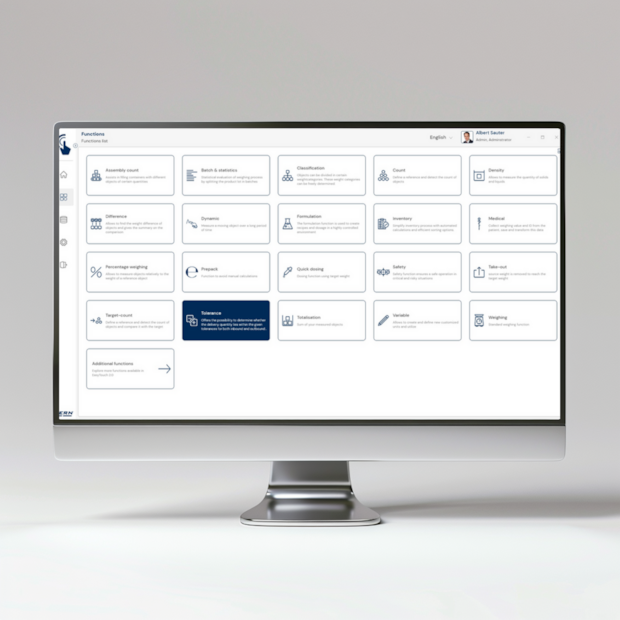 Software EasyTouch SET-31 Tolerance