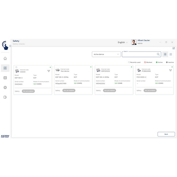 Software EasyTouch SET-11 Safety