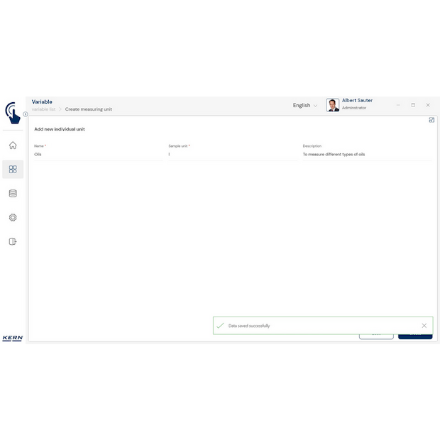 Software EasyTouch SET-07 Variable