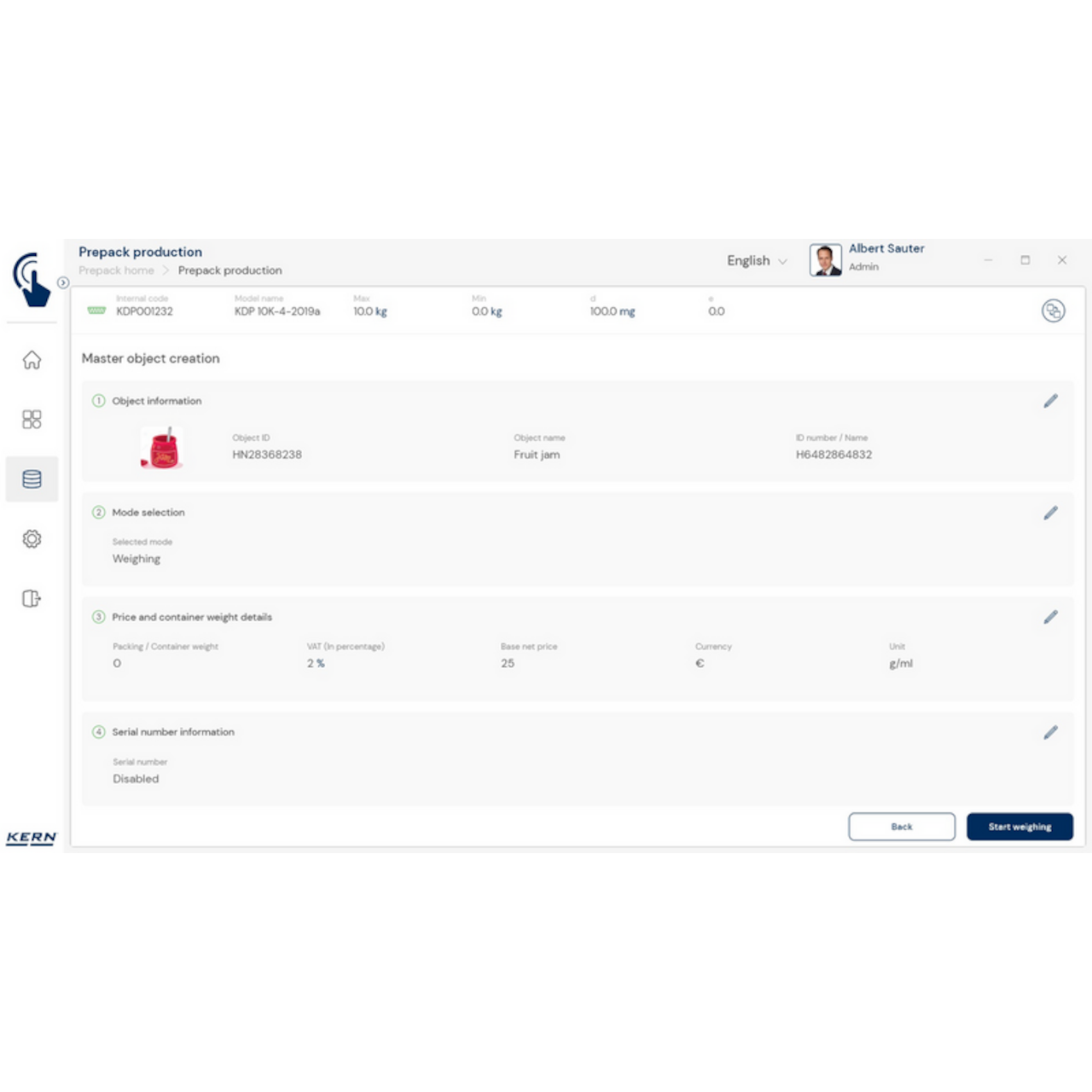 Software EasyTouch SET-17 PrePack