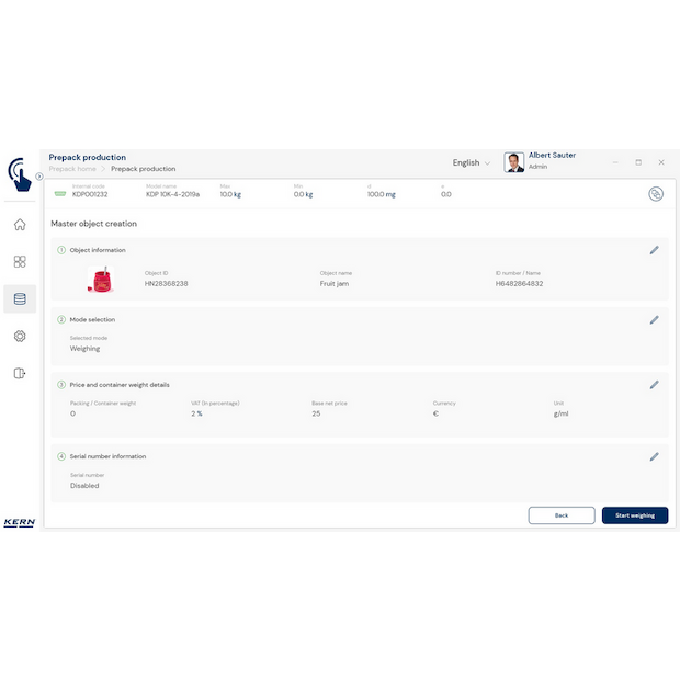 Software EasyTouch SET-17 PrePack