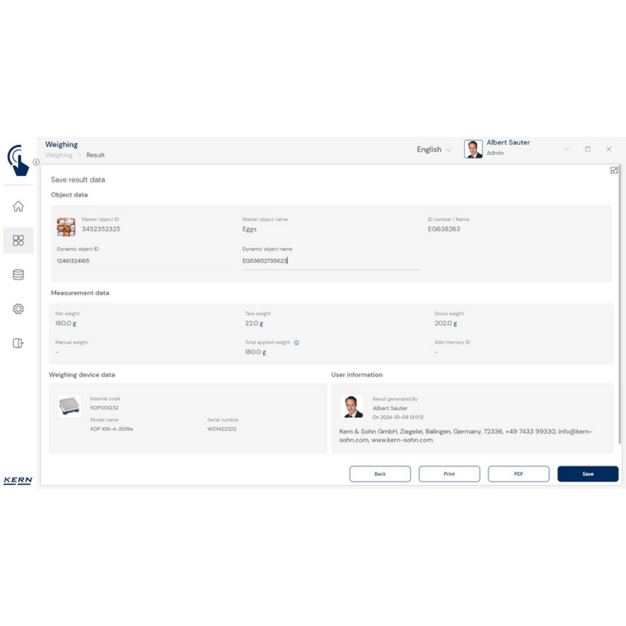 Software EasyTouch SET-01 Base