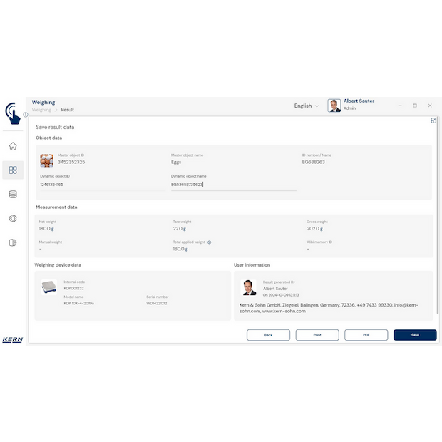 Software EasyTouch SET-01 Base