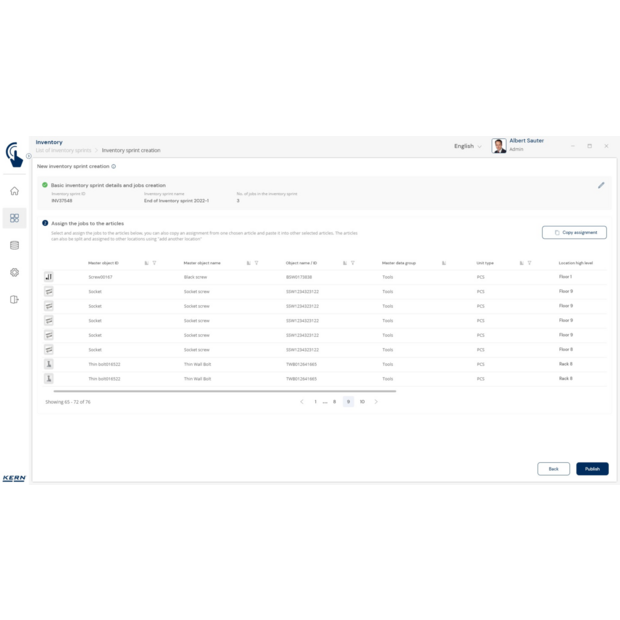 Inventurwaage KERN CKE 3600-2-Inventory