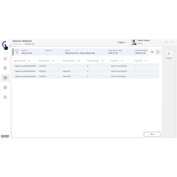Software EasyTouch SET-08 Take-out