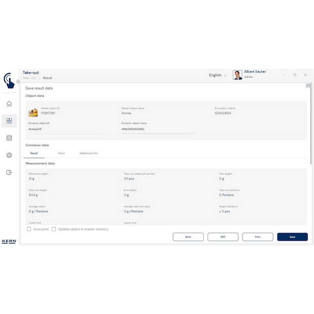 Software EasyTouch SET-08 Take-out