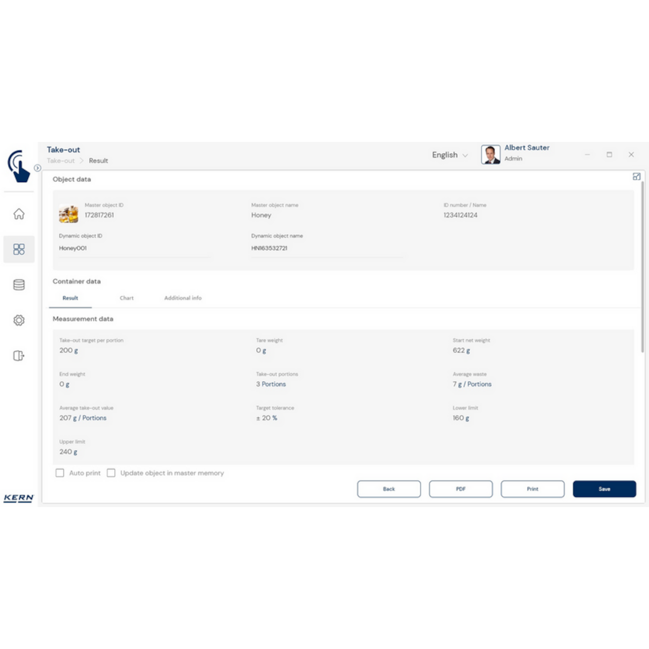 Software EasyTouch SET-08 Take-out